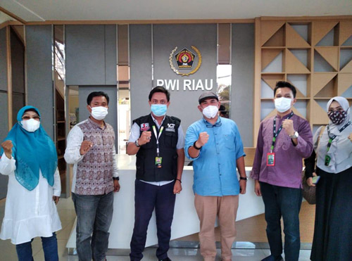 ACT-PWI Riau Jalin Silaturahmi, Zulmansyah: PWI Riau Terbuka dengan Semua Pihak